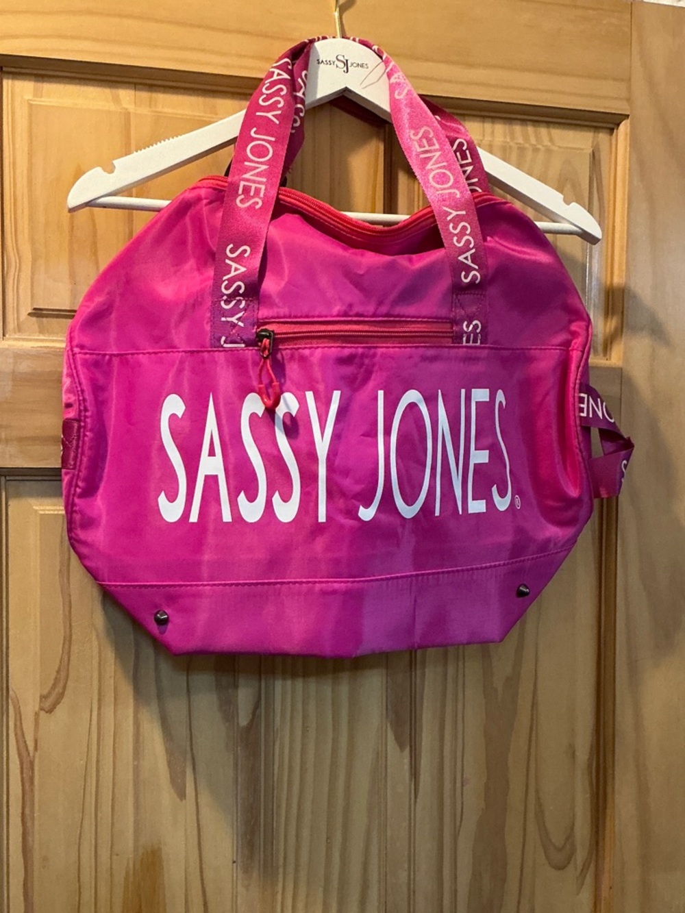 Sassy Jones Hot Pink Logo Tote